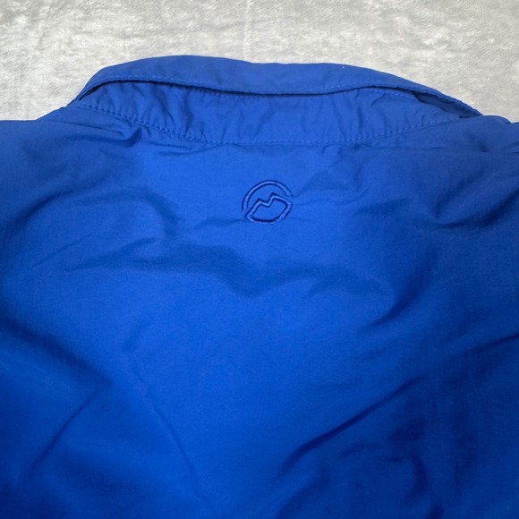 Magellan Outdoors Nylon Fishing Shirt 4XL Blue‎ Button Up Short Sleeve Relaxed - Picture 5 of 10
